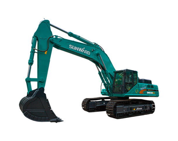 SWE500E-3H with long arm pulling stumps garden Large Excavator